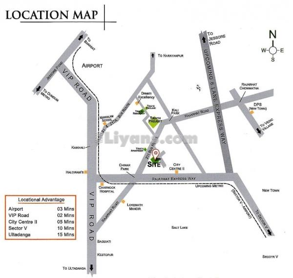 Location Map of Tirath Niwas